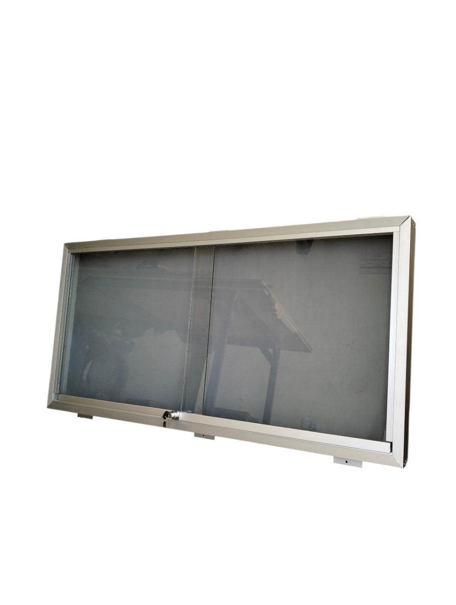 4x2ft Glass Sliding Notice Board