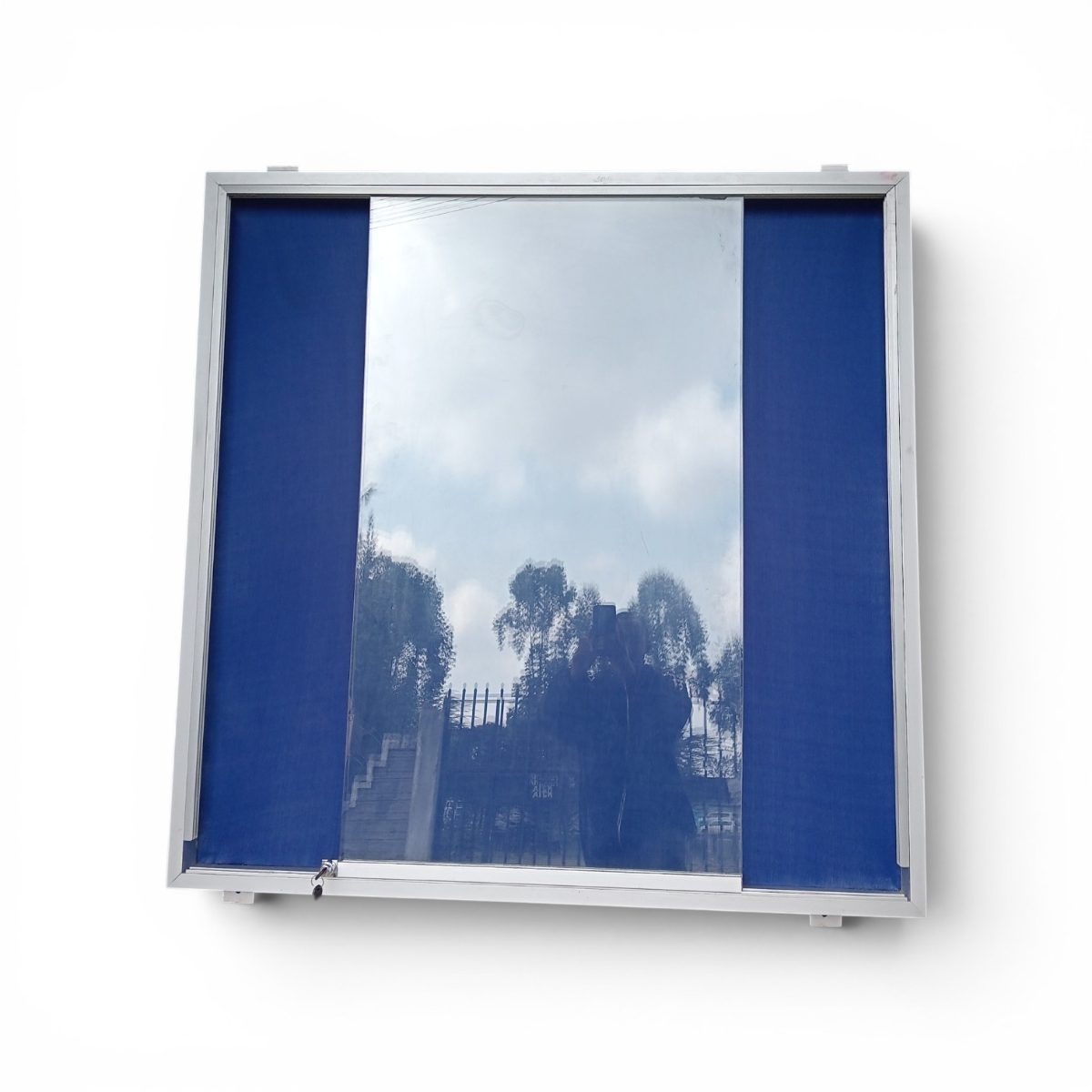 4x4ft Glass Sliding Notice Board