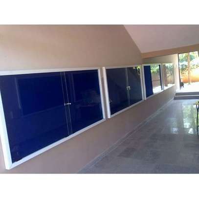 8x4ft Glass Sliding Notice Board
