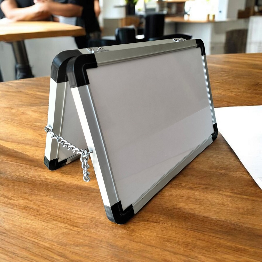 A4 Foldable Double Sided Table Top Whiteboard