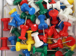 push pins multi colors image
